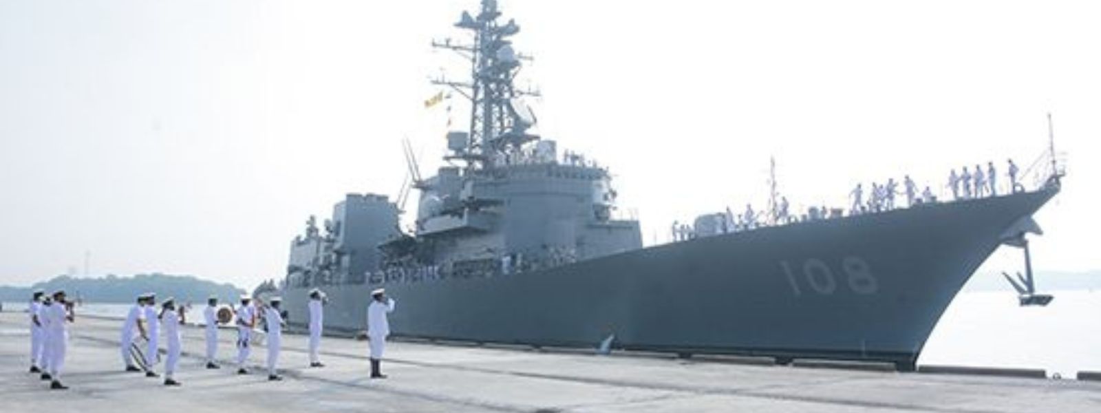 JMSDF destroyer arrives at Trincomalee Harbour